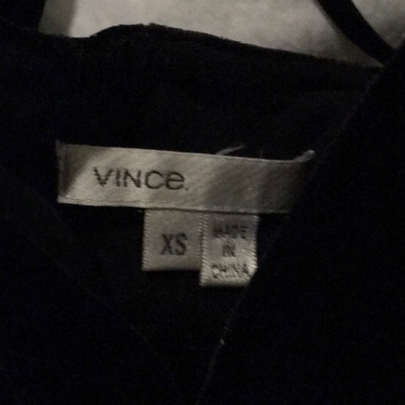 SALE Vince Velvet Halter Top in Black Sz XS - Picture 7 of 7